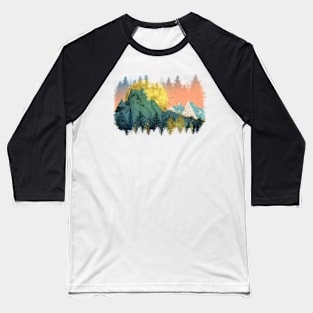 Snow in the golden mountains Baseball T-Shirt